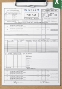 Call Sheet